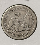 1862-S Seated Liberty Half Dollar, Nicely Circulated. (25322)