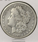 1890-CC Morgan Silver Dollar, Better Date, Nicely Circulated. (25330)