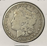 1890-CC Morgan Silver Dollar, Better Date, Nicely Circulated. (25332)