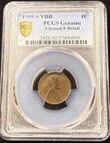 1909-SVDB Lincoln Wheat Cent,  Key Date, Fine Details, PCGS GS  (25334)