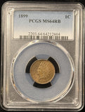 1899-P Indian Head Cent, MS64RB PCGS, (25364)