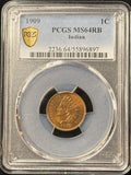1909-P Indian Head Cent, MS64RB PCGS, (25374)
