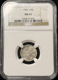 1906-P Barber Dime, MS63, NGC. (25384)