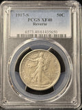 1917-S Rev Walking Liberty Half Dollar, XF40 PCGS (25400)