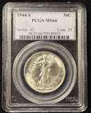 1944-S Walking Liberty Half Dollar, MS66 PCGS (25402)