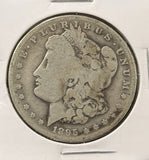 1895-S Morgan Silver Dollar, Key Date, Circulated. (25472)
