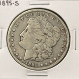 1895-S Morgan Silver Dollar, Key Date, Nice Fine+. (25482)