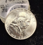 Original Roll 1956 Franklin Half Dollars, White BU Coins, 20 pcs (25487)
