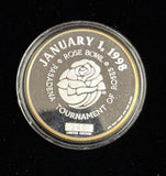 1997 Big Ten Champions University of Michigan 1998 Rose Bowl Silver Round (25495)