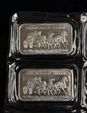 Stagecoach 1oz .999 Silver 4 x 1/4oz Bar in Origial Plastic, 1ea (25497)