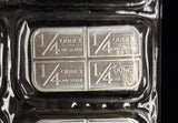 Stagecoach 1oz .999 Silver 4 x 1/4oz Bar in Origial Plastic, 1ea (25497)