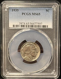 1935-P Buffalo Nickel, MS65 PCGS. (25528)