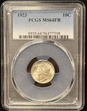 1923-P Mercury Head Dime, MS64FB PCGS (25530)