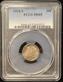 1924-S Mercury Head Dime, MS65 PCGS (25532)