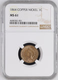 1864-P CN Indian Head Cent Small Cent. MS61 NGC (25568)