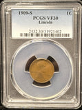 1909-S Lincoln Wheat Cent, VF30 PCGS (25574)