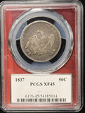 1837-P Capped Bust Half Dollar, XF45 PCGS (25626)