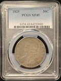 1829-P Capped Bust Half Dollar, XF45 PCGS (25628)