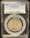 1921-P Walking Liberty Half Dollar, G04 PCGS (25644)