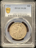 1921-P Walking Liberty Half Dollar, VG10 PCGS (25646)