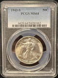 1943-S Walking Liberty Half Dollar, MS64 PCGS (25658)