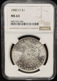 1880-O  Morgan Silver Dollar, MS63 NGC. (25670)
