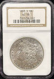1883-S  Morgan Silver Dollar, AU58 NGC. (25700)