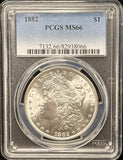 1882-P  Morgan Silver Dollar, MS66 PCGS. (25702)