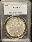 1896-O Morgan Silver Dollar, AU50 PCGS. (25726)