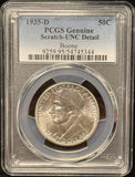1935-D Boone Commem. Half Dollar, Unc Details. (25766)