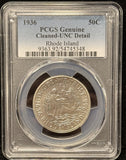 1936 Rhode Island Commem. Half Dollar, Unc Details. (25768)