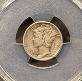 1942/1-D Mercury Head Dime, VF25 PCGS (25840)