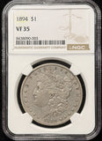 1894-P Morgan Silver Dollar, VF35 NGC, (25876)