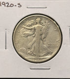 1920-S Walking Liberty Half Dollar, Nicely Circulated. (25900)