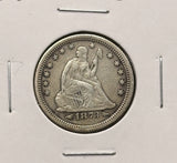 1873-S Seated Liberty Quarter, Nice VF. (25924)