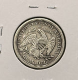 1873-S Seated Liberty Quarter, Nice VF. (25924)