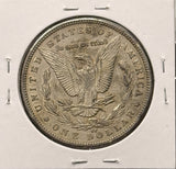 1890-CC Morgan Silver Dollar. Nice AU. (25972)