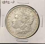 1892-P Morgan Silver Dollar. Nicely Circulated XF+. (25976)