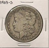 1903-S Morgan Silver Dollar, Nicely Circulated, (25998)
