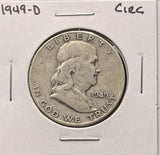 1949-D Franklin Half Dollar, Nicely Circulated, (26278)