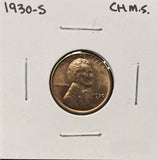 1930-S Lincoln Wheat Cent, Choice Uncirculated Red. (26318)