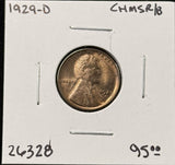 1929-D Lincoln Wheat Cent, Choice Uncirculated R/B. (26328)