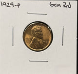 1929-P Lincoln Wheat Cent, Gem Uncirculated Red. (26330)