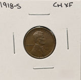 1918-D & S Lincoln Wheat Cents, Choice XF. (26386)