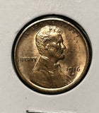 1916-S Lincoln Wheat Cents, Choice Uncirculated R/B . (26398)