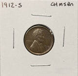 1912-S Lincoln Wheat Cents, Choice Uncirculated BN. (26424)