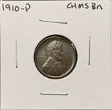 1910-P Lincoln Wheat Cents, Glossy Brown  Uncirculated. (26440)