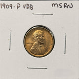 1909-P VDB Lincoln Wheat Cents, Choice Uncirculated Red. (26446)
