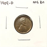 1909-P  Lincoln Wheat Cents,  Uncirculated BN. (26450)