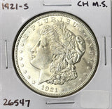 1921-S Morgan Silver Dollar, Choice Uncirculated, (26547)